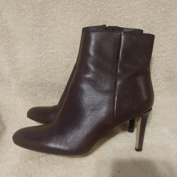 Vince Camuto “Cloey” brown leather ankle boots 7.5 - Picture 2 of 12